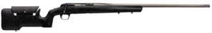 Browning 035438227 X-Bolt Max Long Range Matte Black/Satin Gray Bolt 7mm Rem Mag 26 3+1 Black Gray Splatter Stock